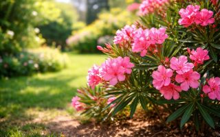 fleurs-laurier-rose-jardin-luxuriant