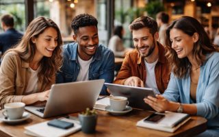 jeunes-professionnels-cafe-ordinateurs-discussion