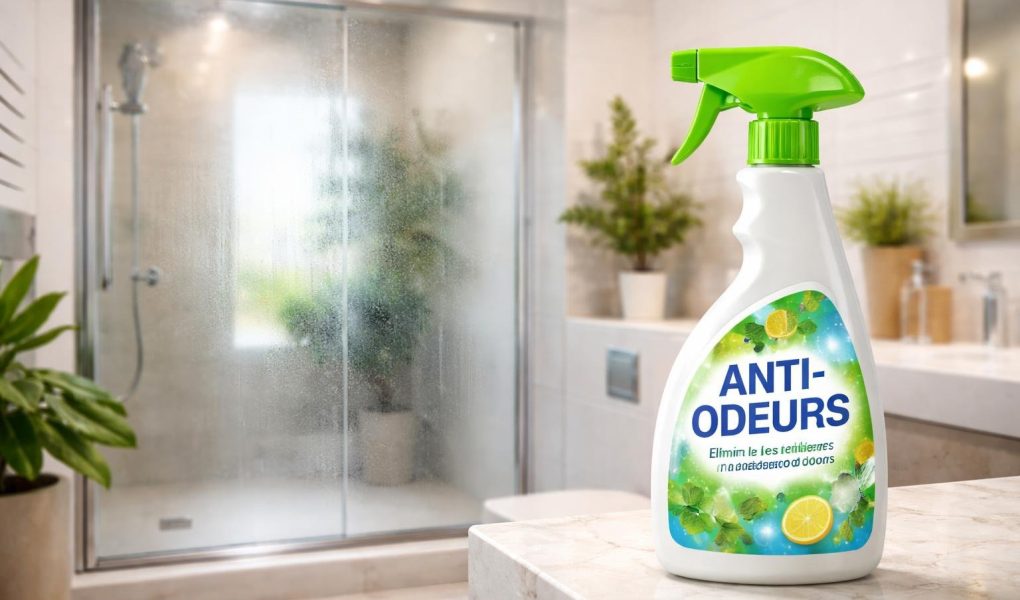 salle-bain-douche-flacon-plantes