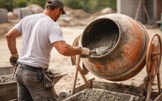 macon-beton-truelle-chantier-outils