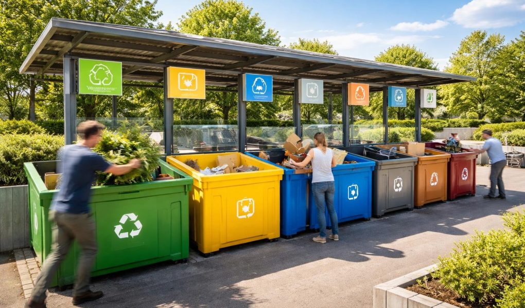 dechetterie-moderne-bacs-recyclage-arbres