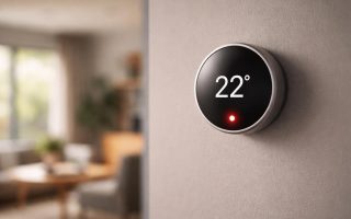 thermostat-moderne-voyant-rouge-maison