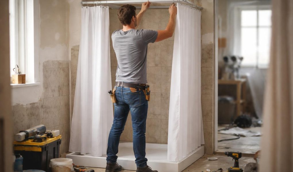 personne-monte-cabine-douche-renovation