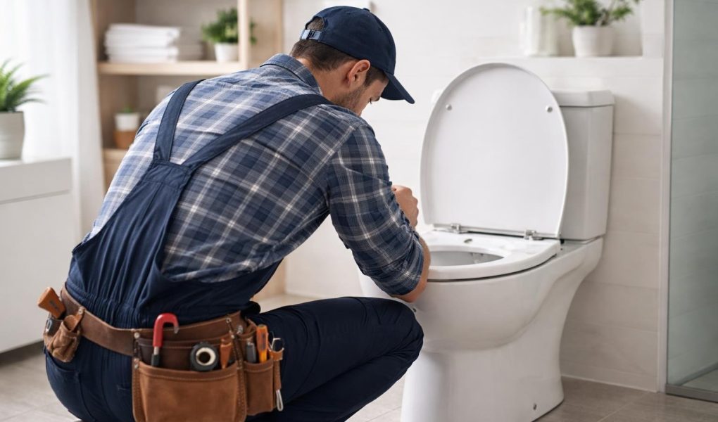 plombier-agenouille-toilettes-salle-bain