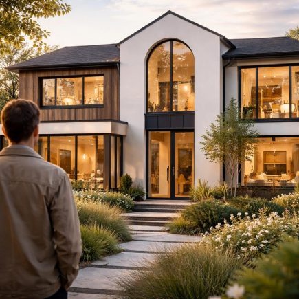 personne-observant-maison-jardin-verdoyant