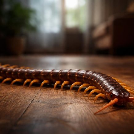 scolopendre-sol-bois-maison-eclairage